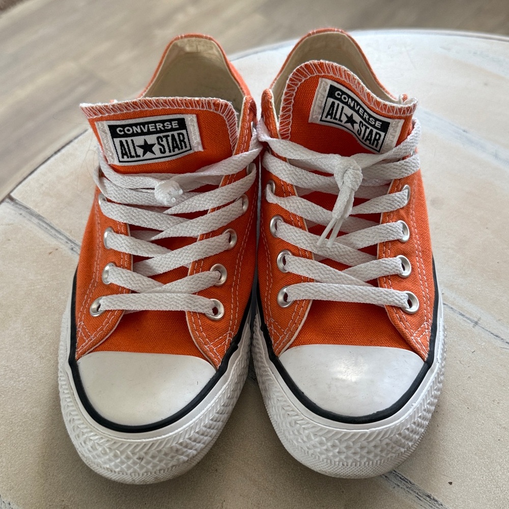 Converse All Star Orange Canvas Sneakers